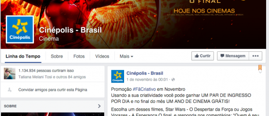cinepolis brasil e a compra de likes